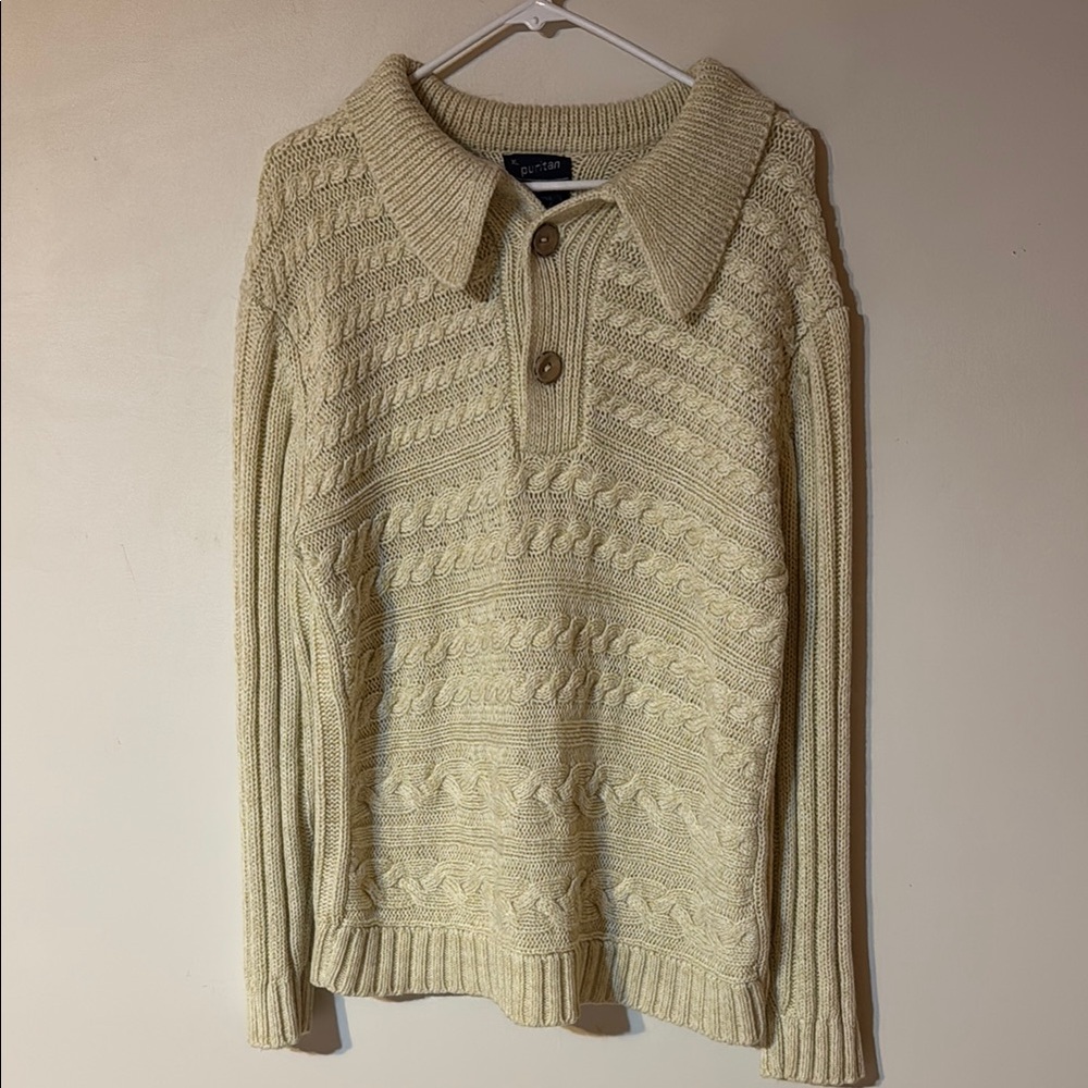 Vintage Men's Cream pullover